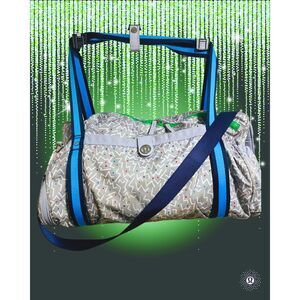 Lululemon 2015 SeaWheeze High Mileage Duffel Gym Bag Rare Beetle Bug Print